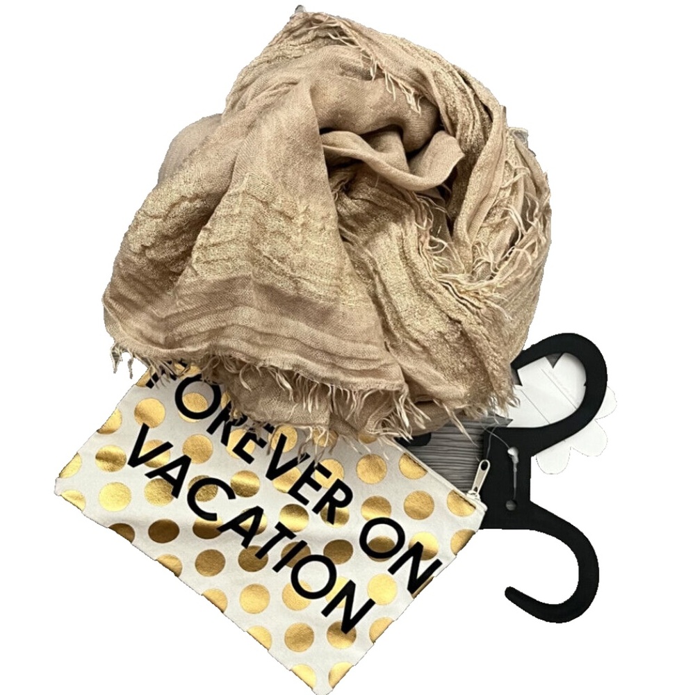 COPY - (NWT) Collection XIIX Wish You Were Here Travel Bag & Scarf Sandstone OS